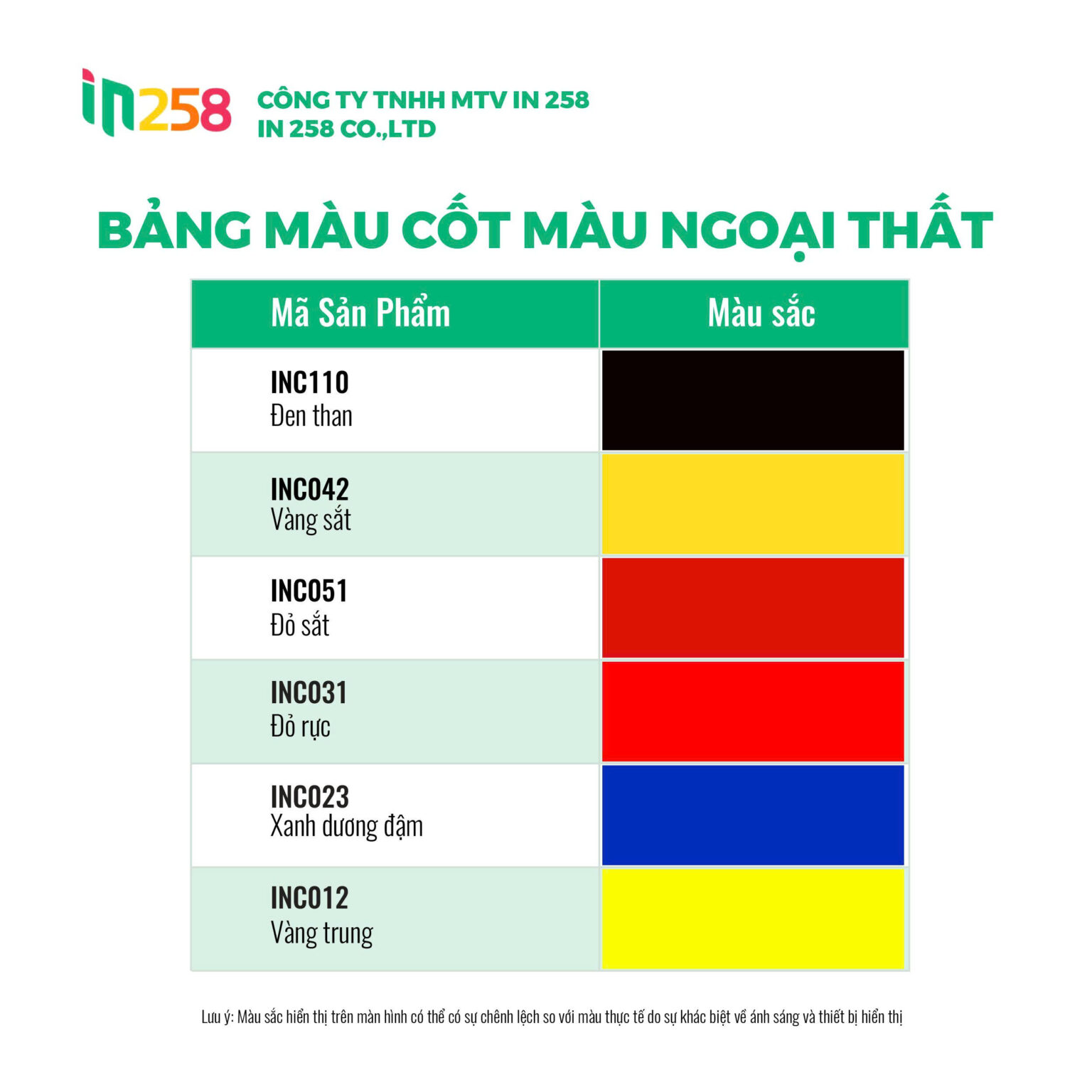 Cốt màu sơn nước - ngoại thất